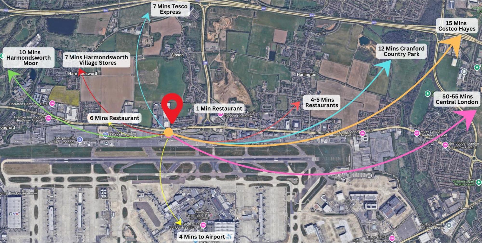 Airport Comfy Stay Harmondsworth Extérieur photo